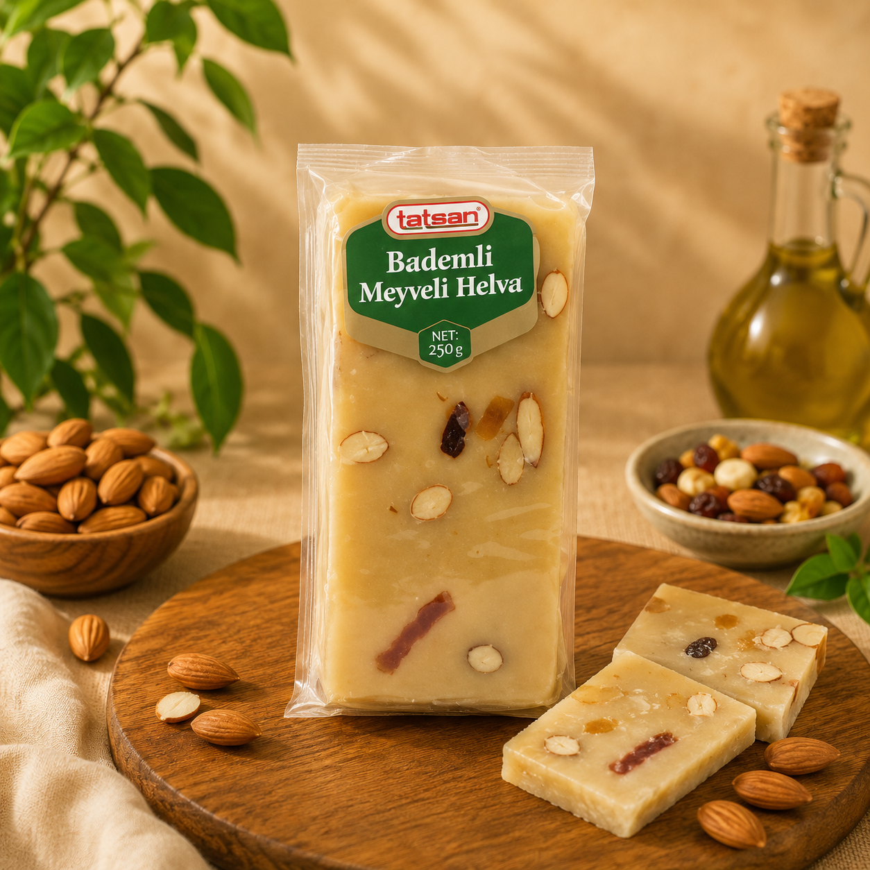BADEMLİ MEYVELİ HELVA 250 GR