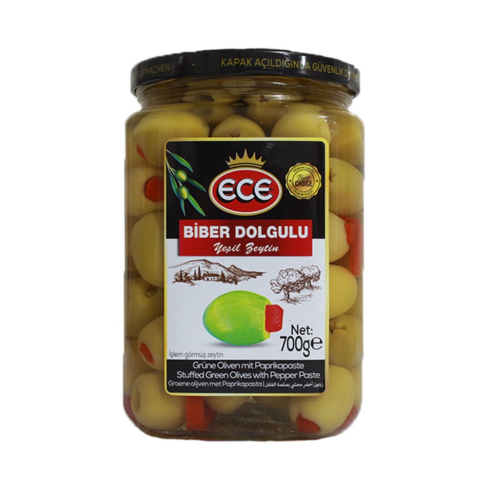 Ece Biber Dolgulu Zeytin 700 Gr