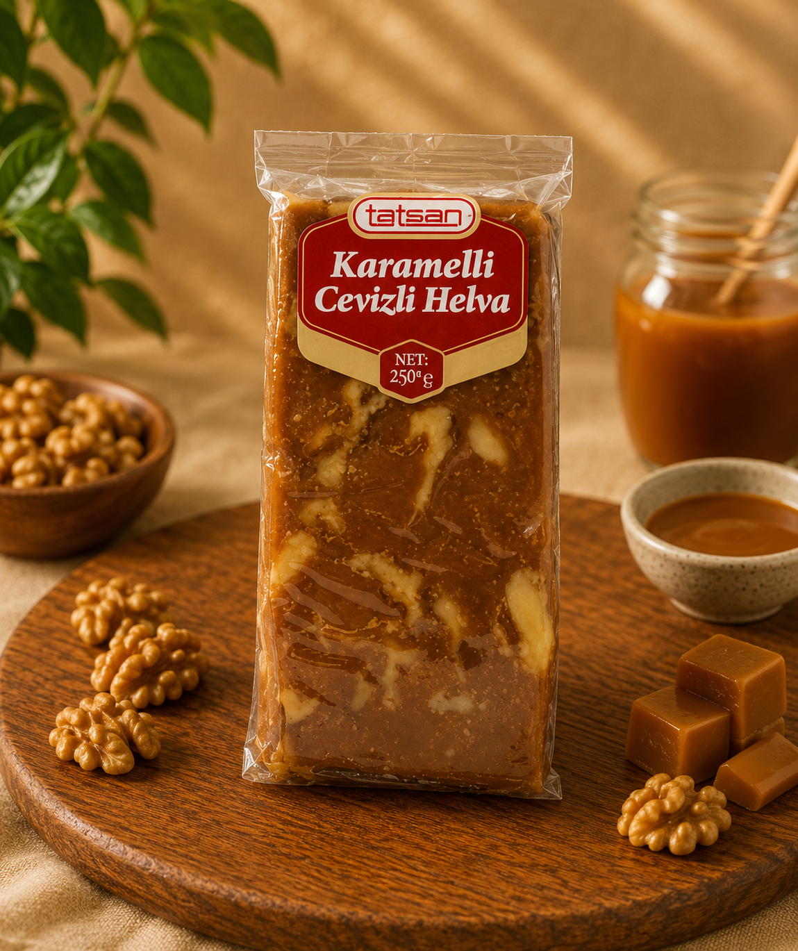 KARAMELLİ CEVİZLİ HELVA 250 GR