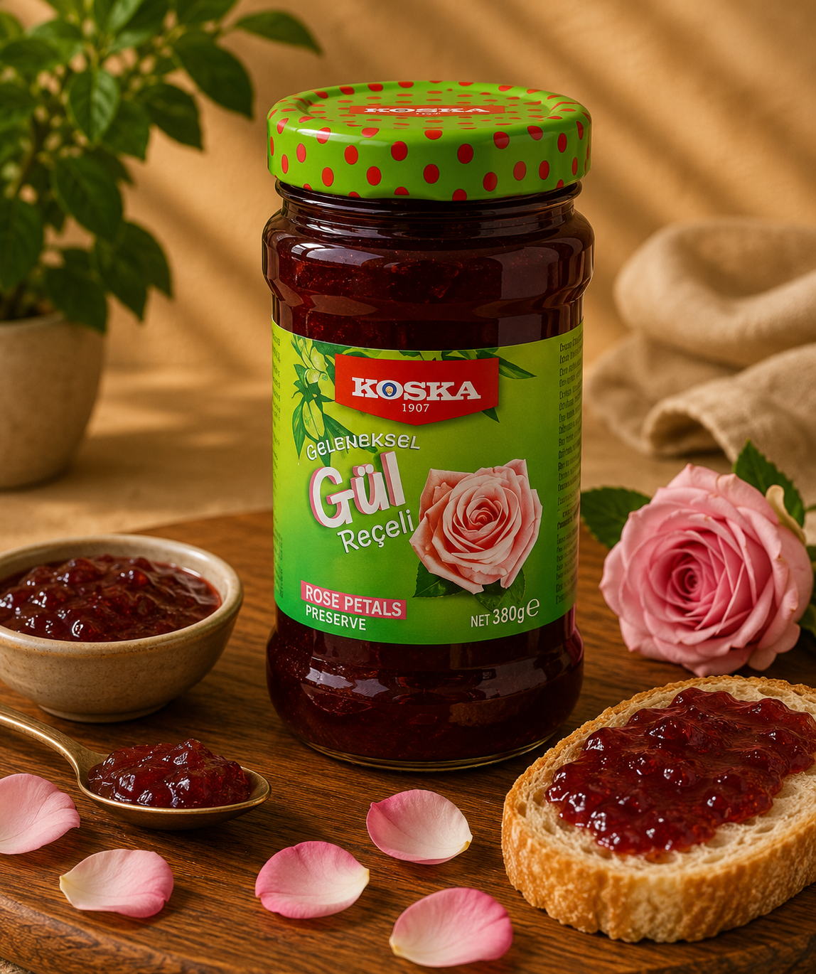 Koska Gül Reçeli 380 Gr