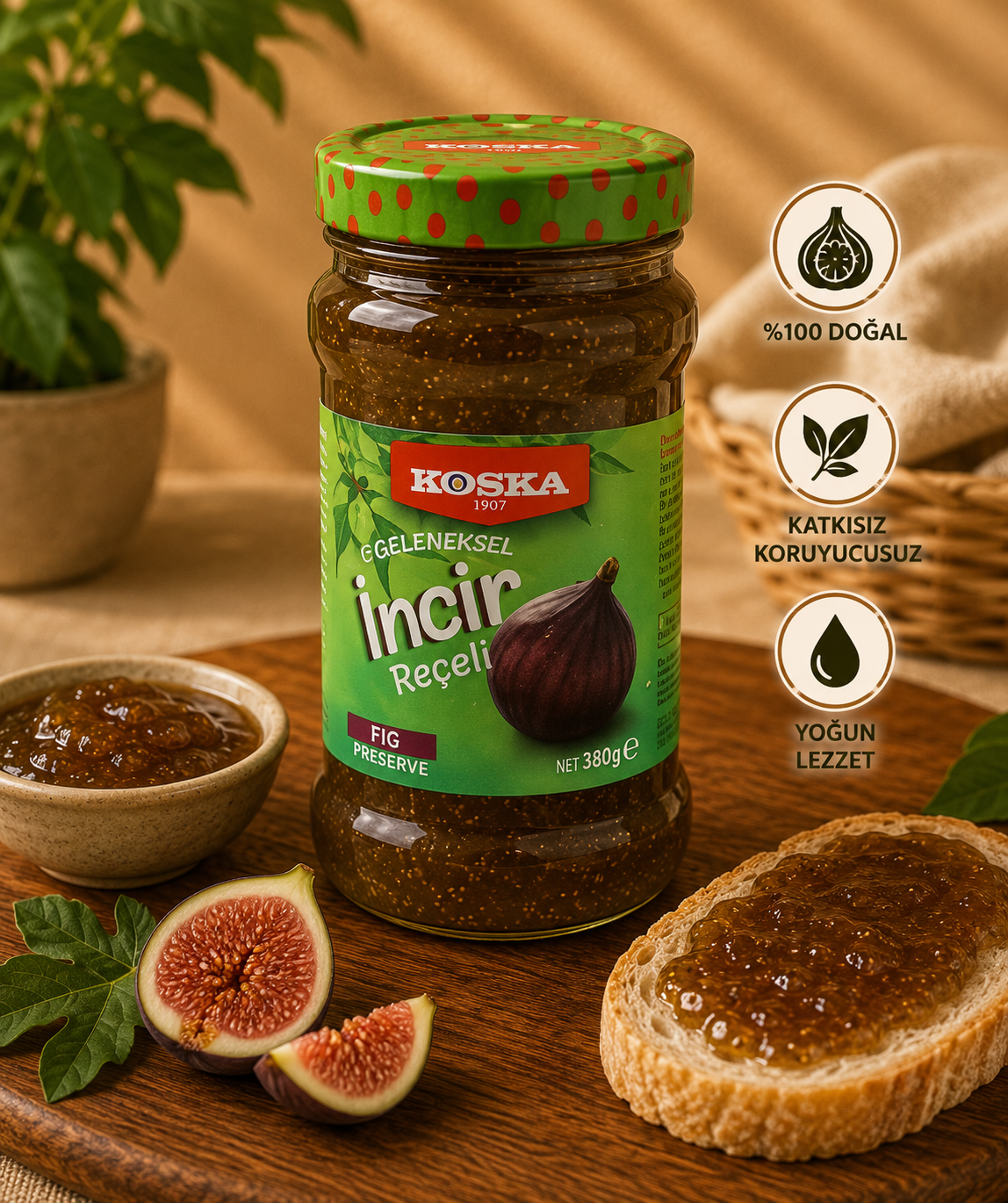 Koska İncir Reçeli 380 Gr