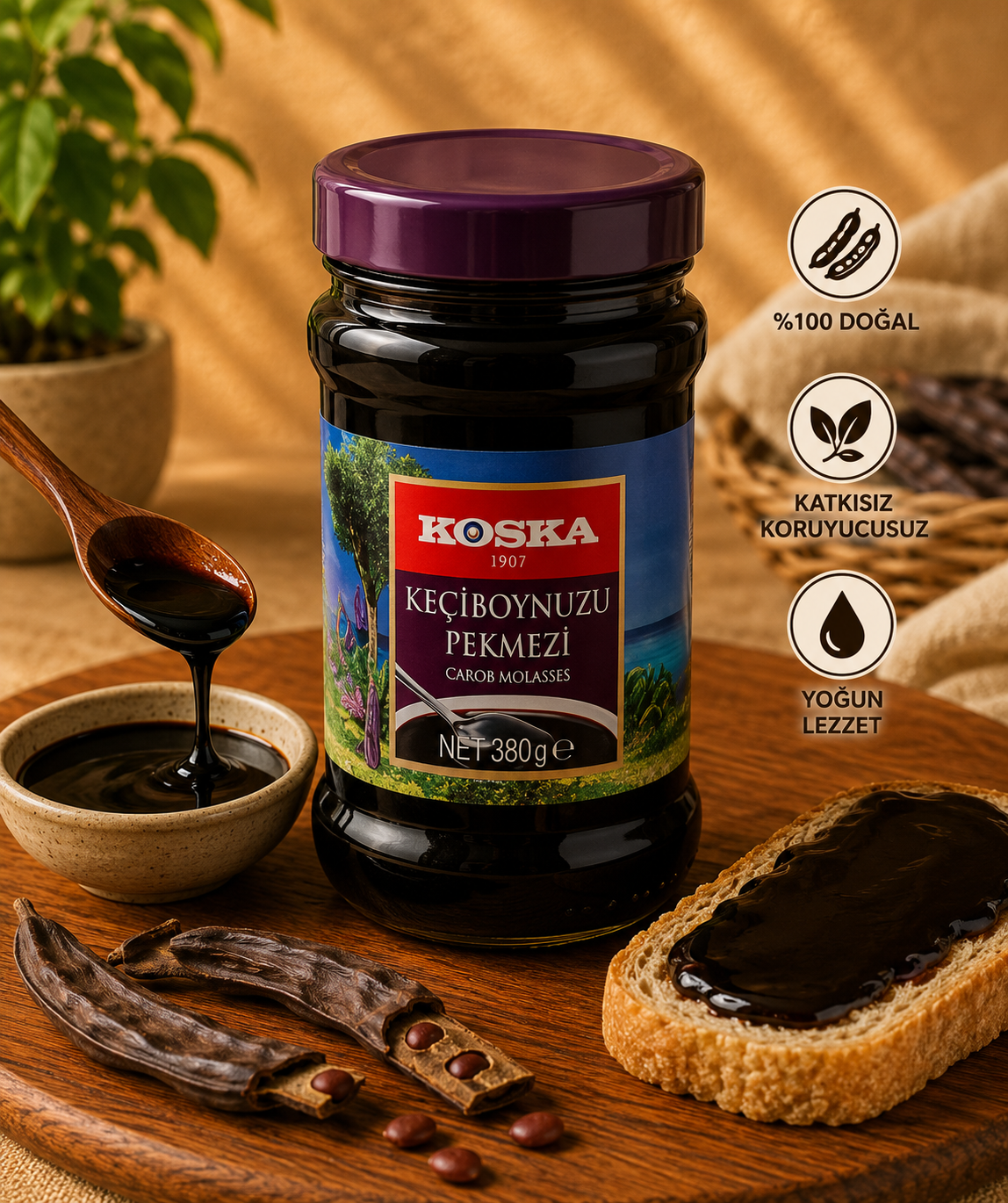 Koska Keçiboynuzu Pekmezi 380 Gr