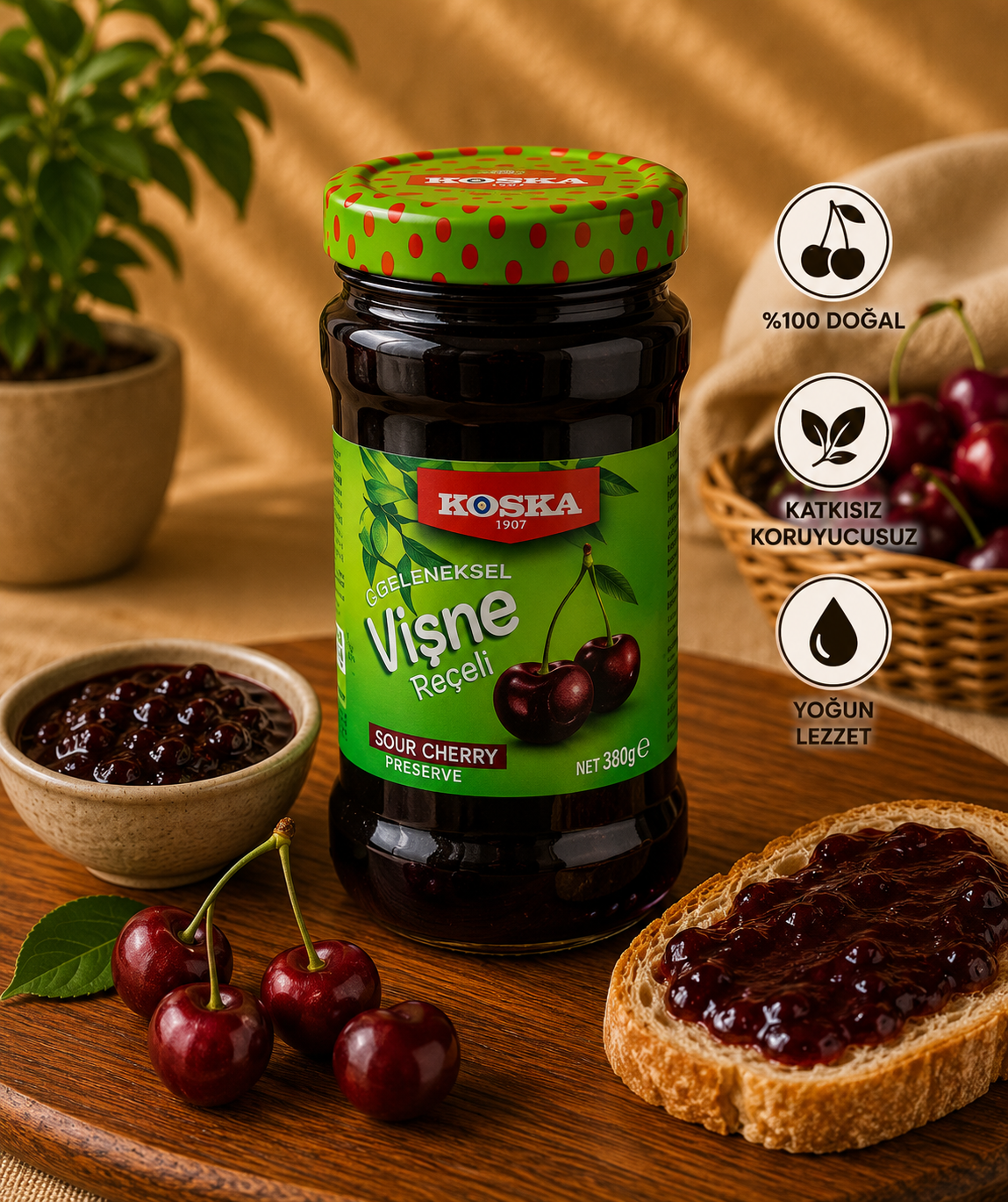 Koska Vişne Reçeli 380 Gr