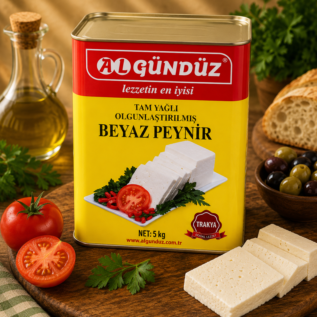 Sert inek peyniri   5 KG teneke