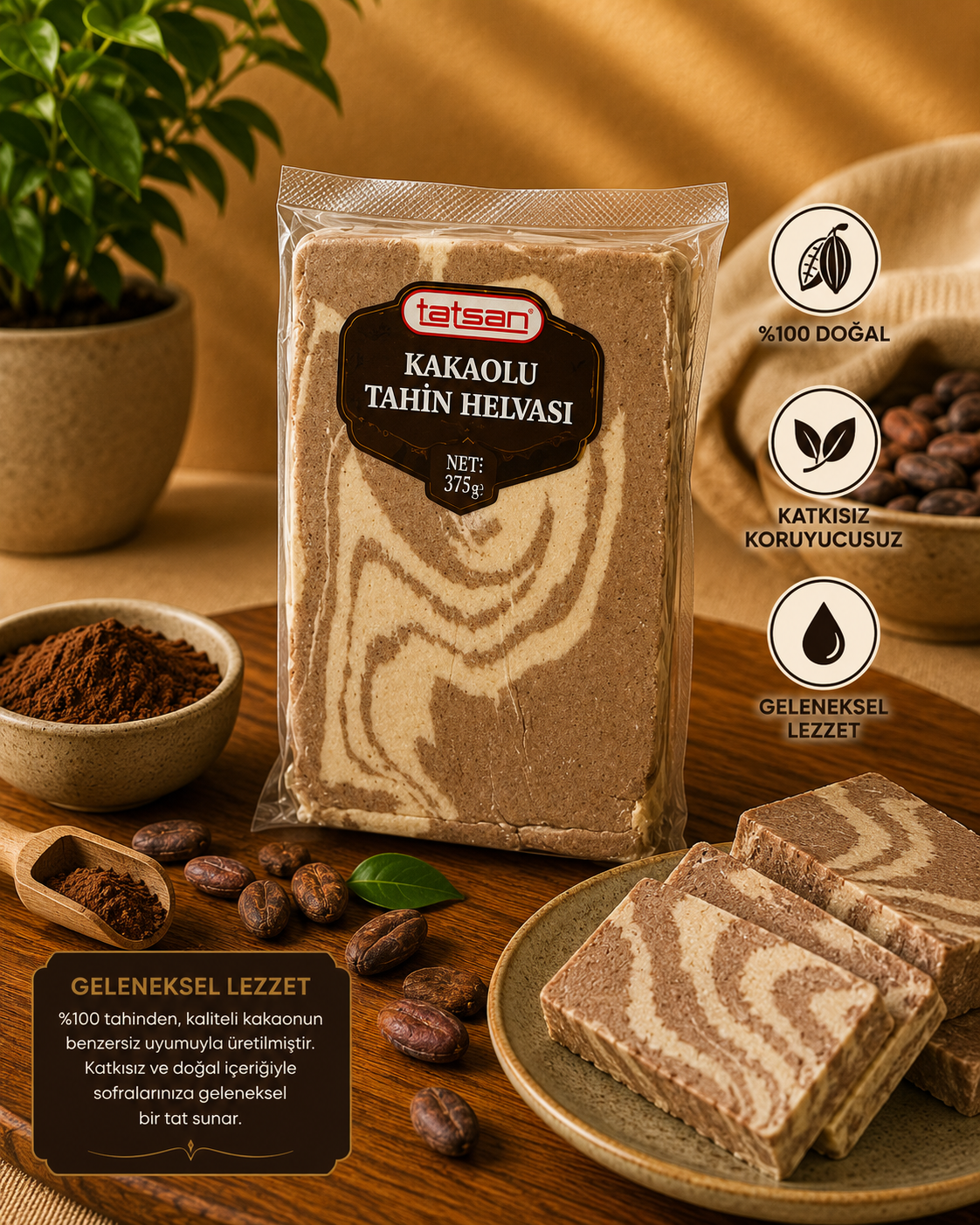 Tatsan Kakaolu Helva 375 Gr