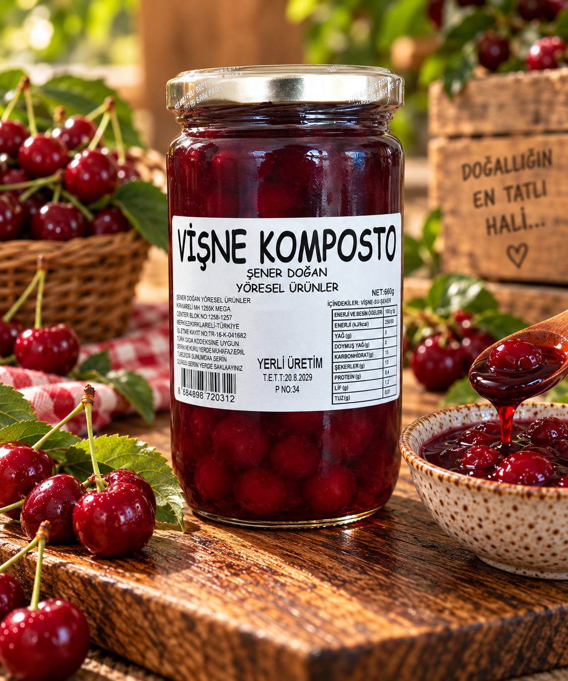 Vişne Komposto 660 Gr