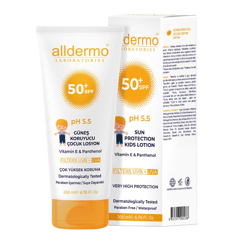 Alldermo - ALLDERMO ÇOCUK GÜNEŞ LOSYONU SPF50+ 200 ML