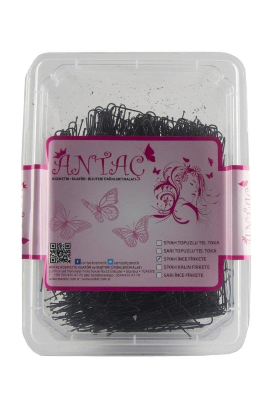 Antaç - Antaç Ince Topuzlu Firkete Siyah 200 gr