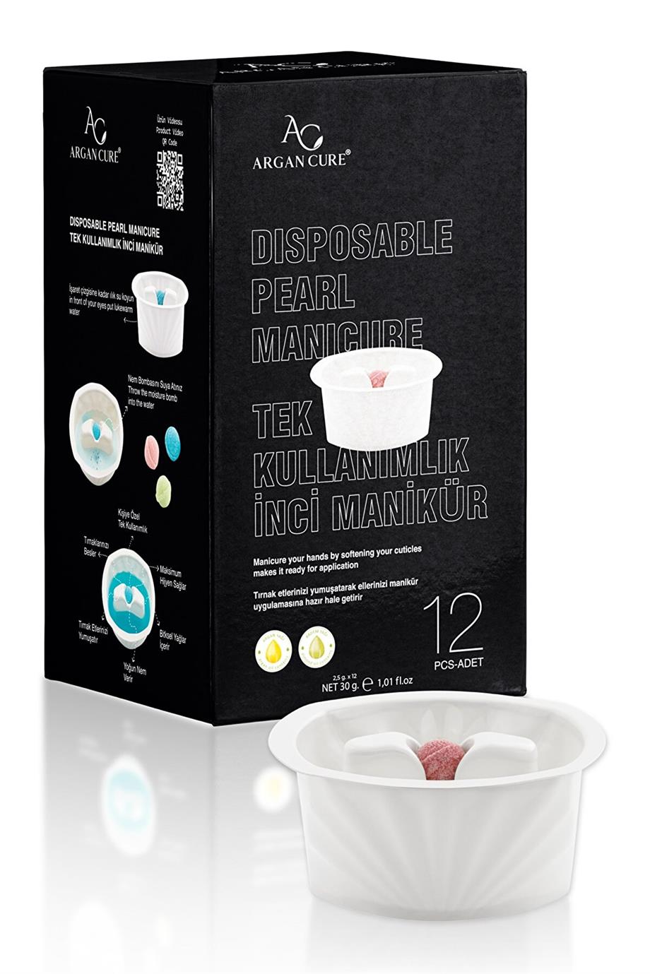 Argan Cure - ARGANCURE TEK KULLANIMLIK İNCİ MANİKÜR 12Lİ