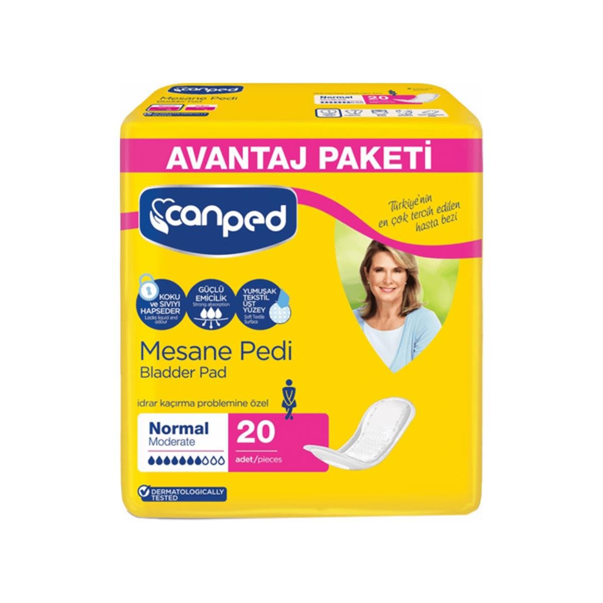 Canped - Canped Mesane Pedi Orta Boy Normal 20'li Paket