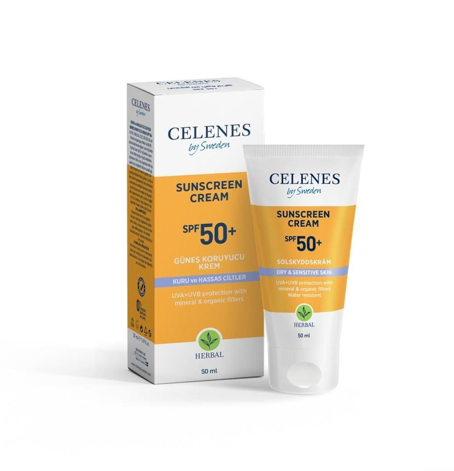 Celenes - CELENES GÜNEŞ KREMİ KURU VE HASSAS CİLTLER SPF50 50 ML