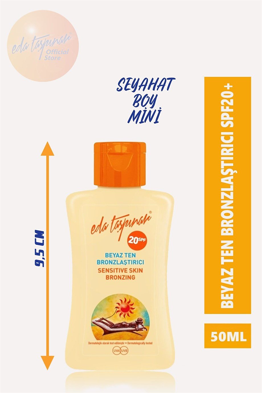 Eda Taşpınar - EDA TAŞPINAR 50ML BEYAZ TEN BRONZLAŞTIRICI 20 SPF