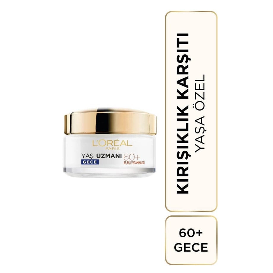 L'Oreal Paris Yaş Uzmanı Besleyici Krem Gece 60+ 50 ml