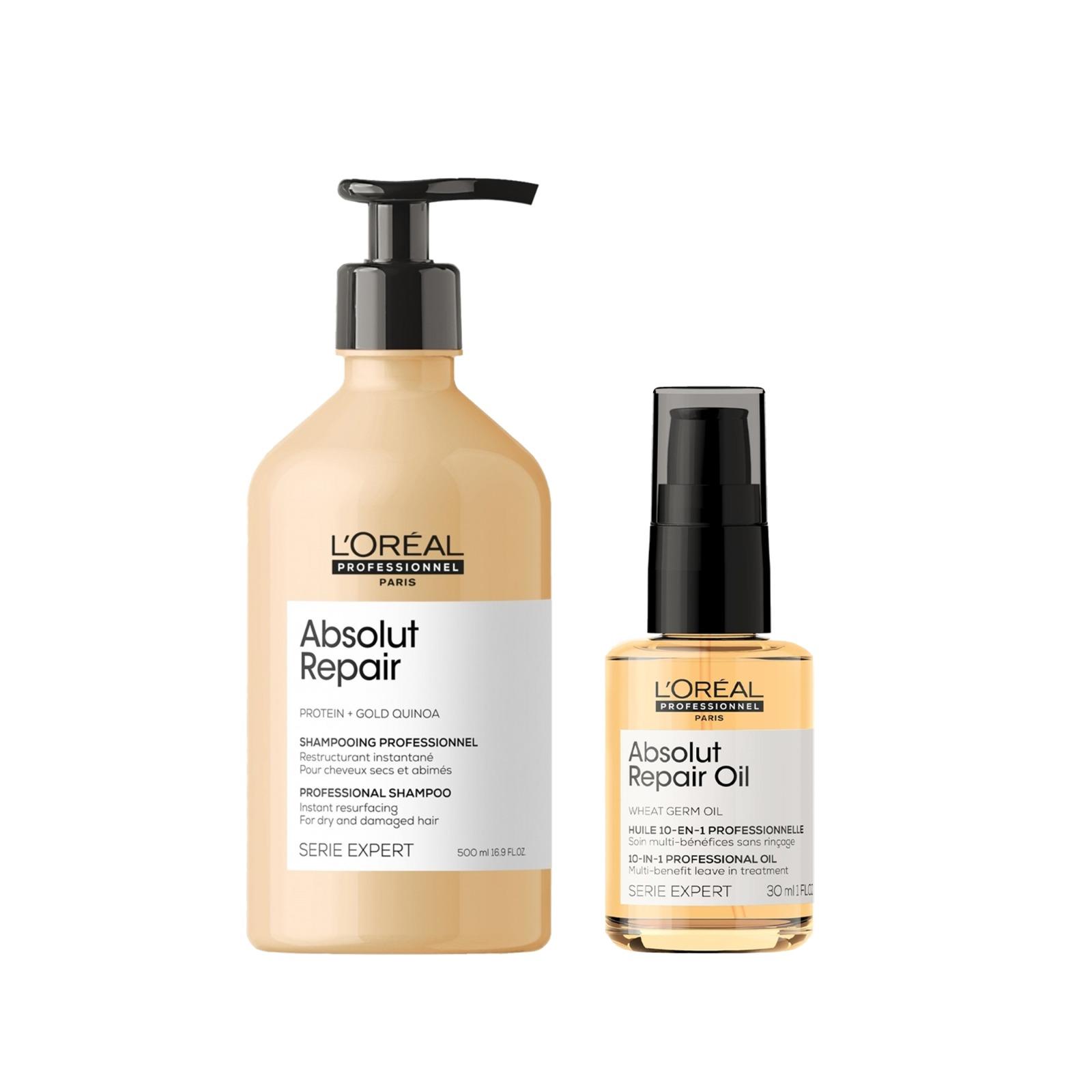 Loreal Professionnel - LOREAL ABSOLUTE REPAİR SET ŞAMPUAN + SERUM