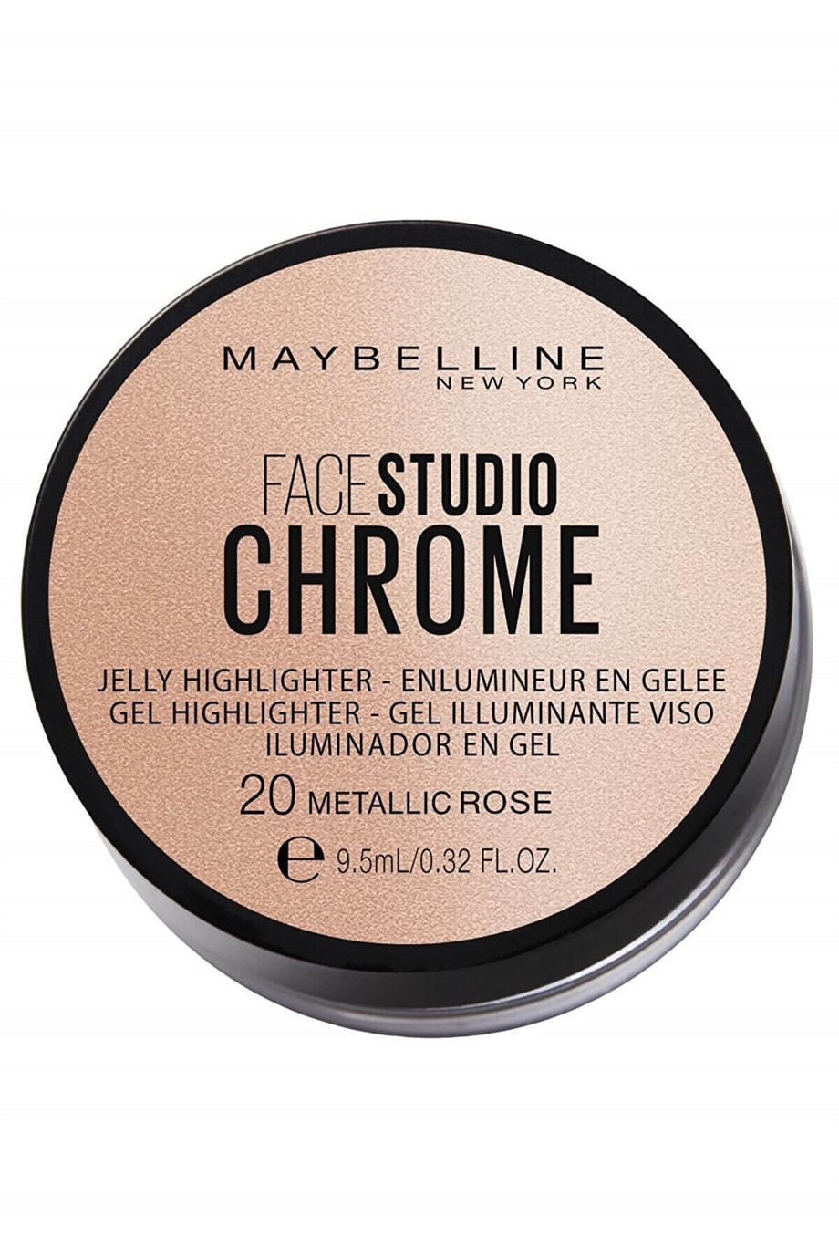 Maybelline New York Jel Aydınlatıcı - Face Studio Chrome 20 Metallic Rose