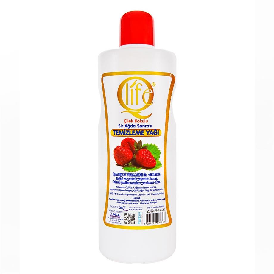 Q LİFE - QLife Çilek Kokulu Ağda Yağı 650 ML