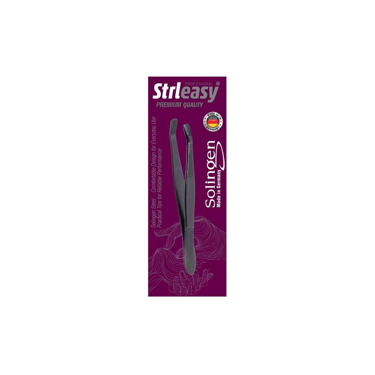 Strleasy - STRLEASY 6216 SOLINGEN SİYAH ÇELİK CIMBIZ - İNCE UÇ