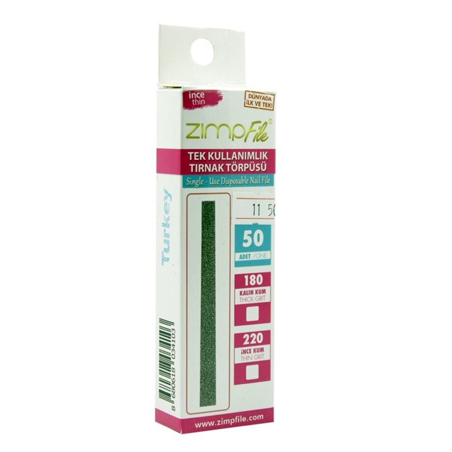 Zimpfile  - ARGANCURE ZIMPFİLE TEK KULLANIMLIK TIRNAK TÖRPÜSÜ 50Lİ 220 İNCE KUM