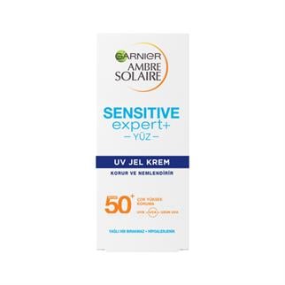 Garnier - Garnier Ambre Solaire Sensitive Expert+ Hassas Ciltler için SPF50+ Güneş Koruyucu Jel Krem 50ml