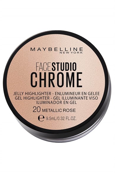 Maybelline New York Jel Aydınlatıcı - Face Studio Chrome 20 Metallic Rose