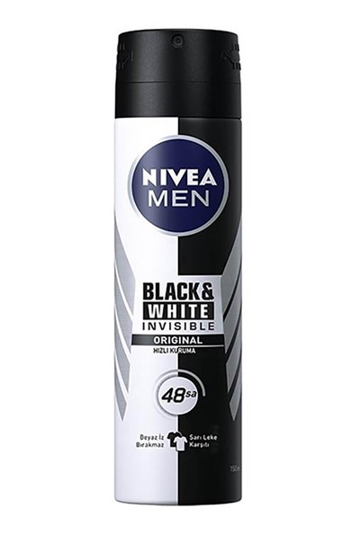 Nivea Invisible Black&White Original Erkek Deodorant 150 Ml