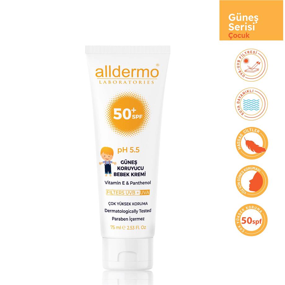 Alldermo - ALLDERMO BEBEK GÜNEŞ KREMİ SPF50+ 70 ML