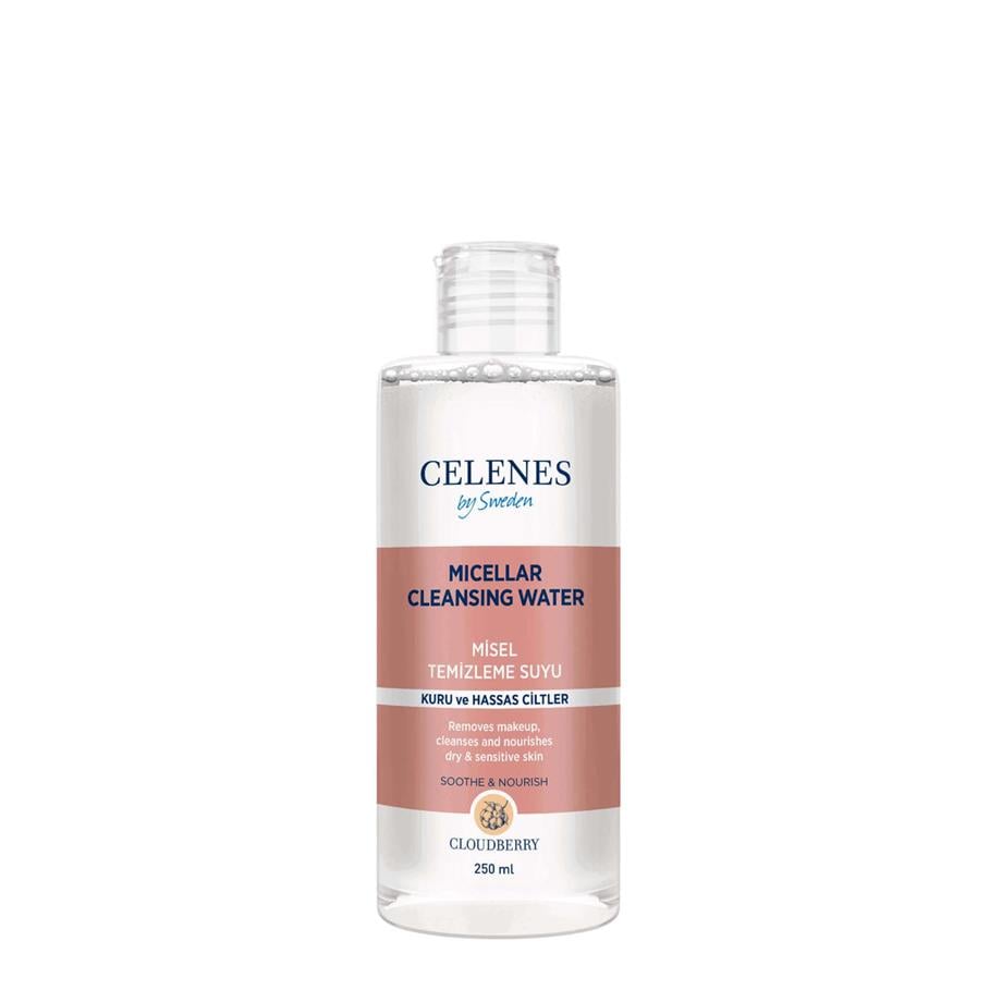 Celenes By Sweden - CELENES CLOUD MAKYAJ TEMİZLEME SUYU KURU VE HASSAS CİLTLER 250 ML