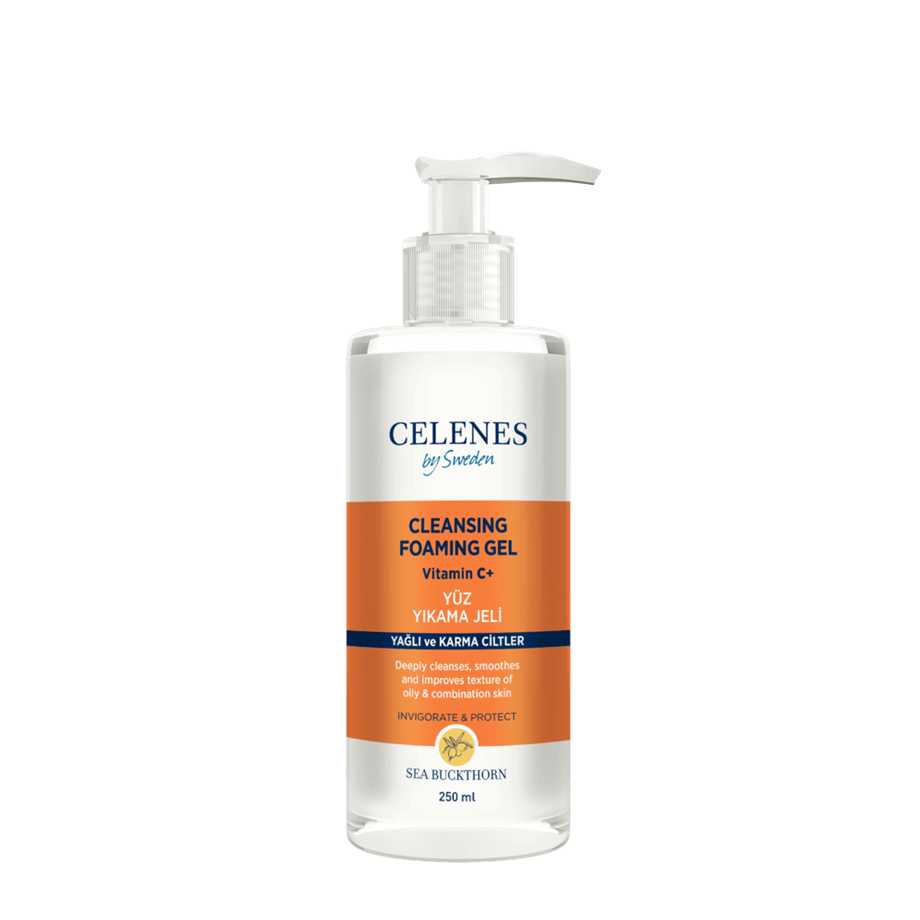 Celenes By Sweden - CELENES YÜZ YIKAMA JELİ VİTAMİN C YAĞLI/KARMA CİLTLER 250 ML
