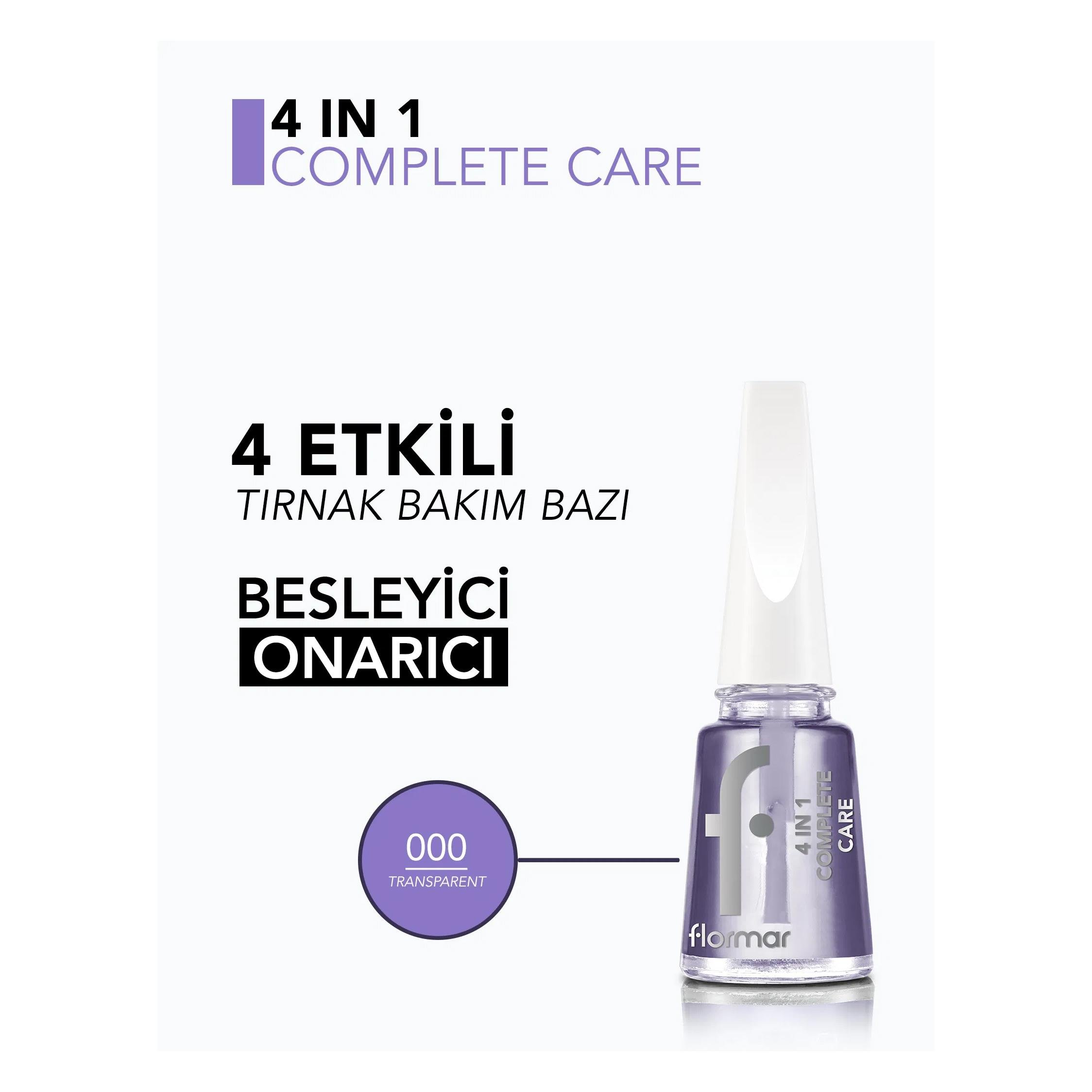 Flormar - Flormar Nail Care 4 in 1 Oje – Tırnak Bakımı ve Koruma Bir Arada