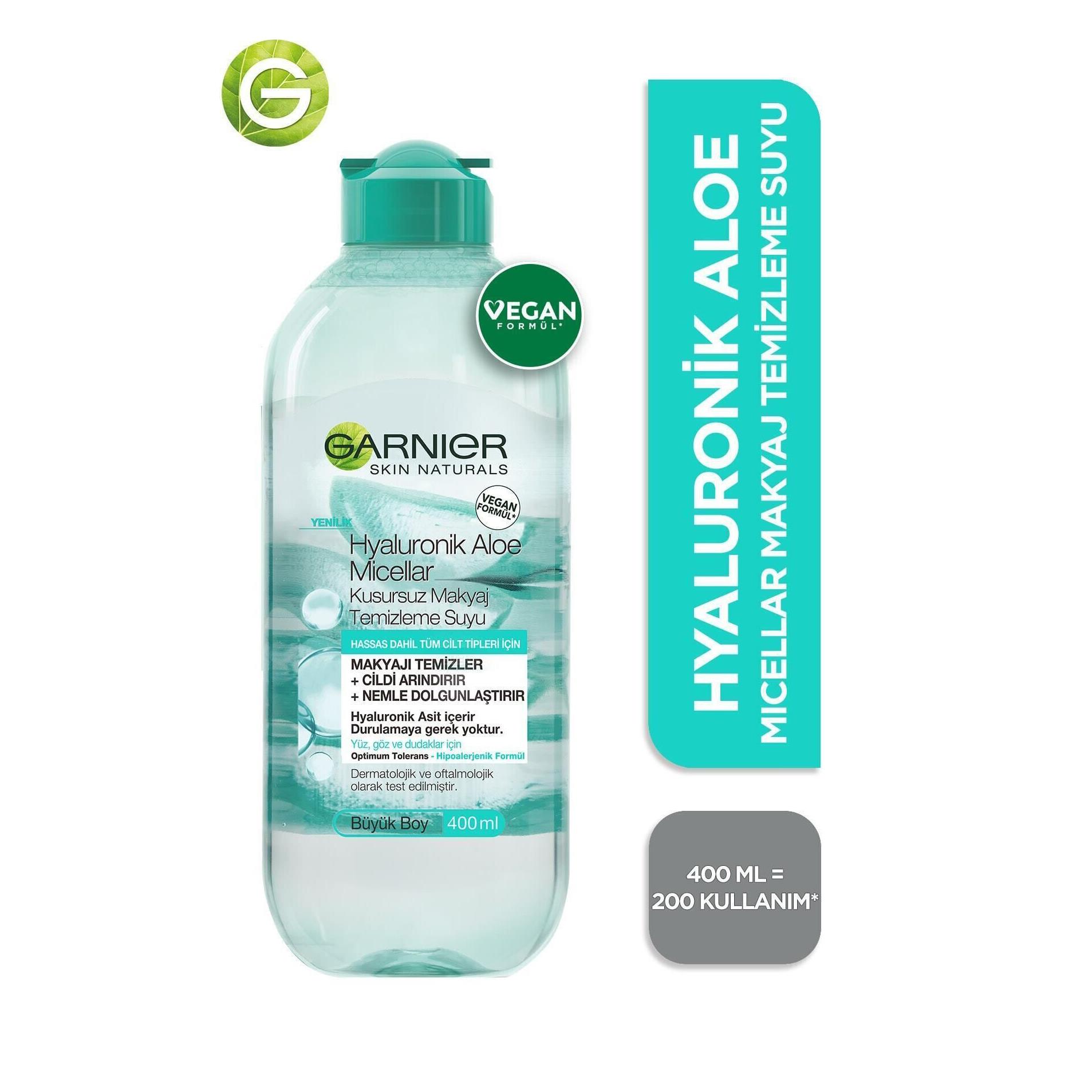 Garnier - Garnier Hyaluronik Aloe Micellar Kusursuz Makyaj Temizleme Suyu 400 Ml
