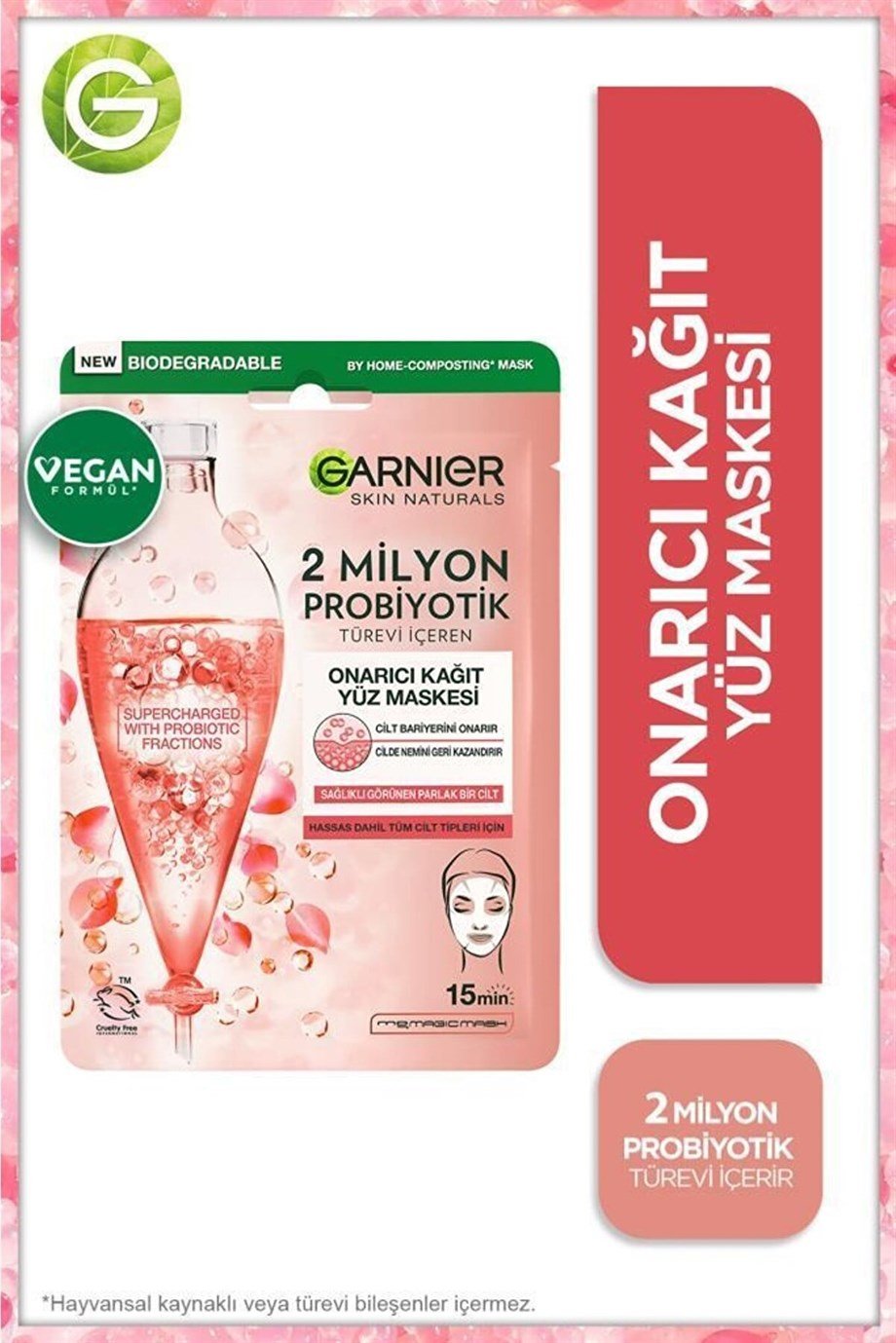 Garnier - GARNIER KAĞIT MASKE PROBİOTİK YÜZ