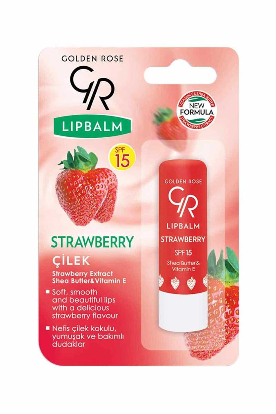 Golden Rose - GR LIP BALM STRAWBERRY SPF 15