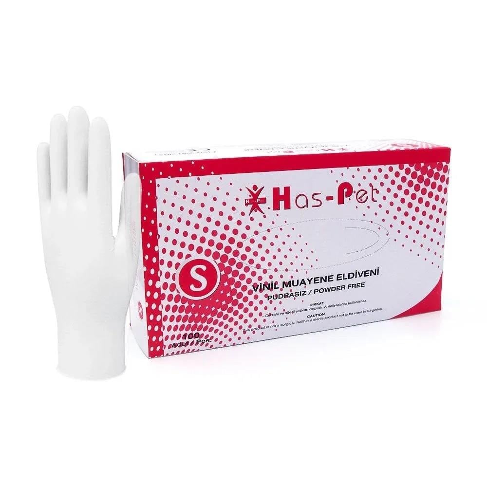 Haspet - Haspet Vinil Pudrasız Eldiven S Beden