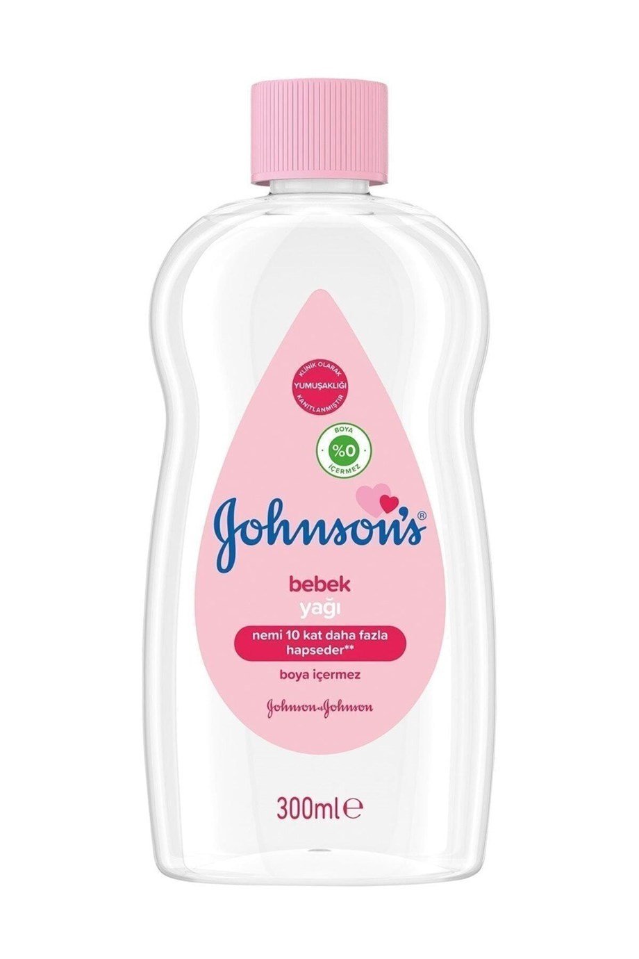 JOHNSONS BABY YAĞI PEMBE 300 ML