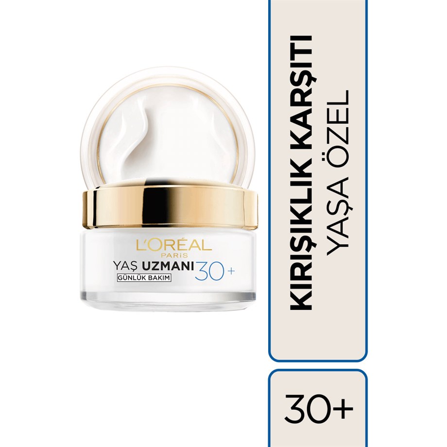 L'Oreal Paris Yaş Uzmanı Kırışıklık Karşıtı Nemlendirici Krem 30+ 50 Ml