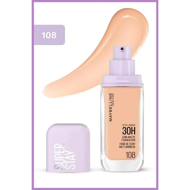 Maybelline - Maybelline Super Stay Lumi Matte Fondöten 108