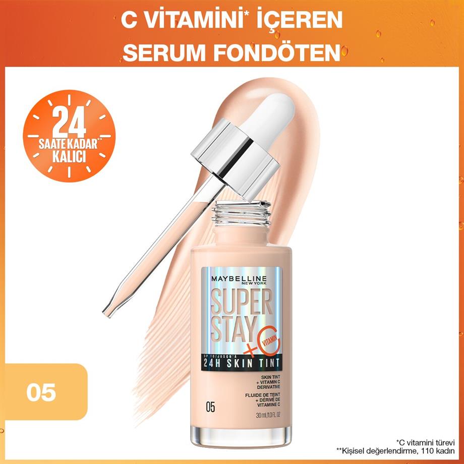 Maybelline New York Superstay Glow Tint Serum Fondöten 5