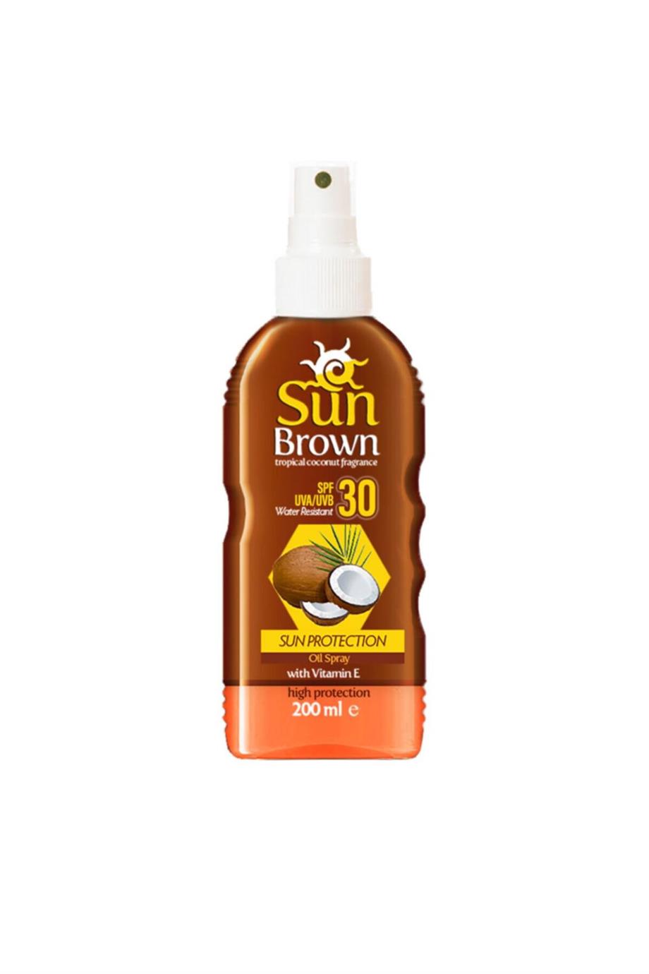 Sun Brown - Sun Brown Güneş Koruyucu Güneş Yağı Spreyi Spf30 200 Ml