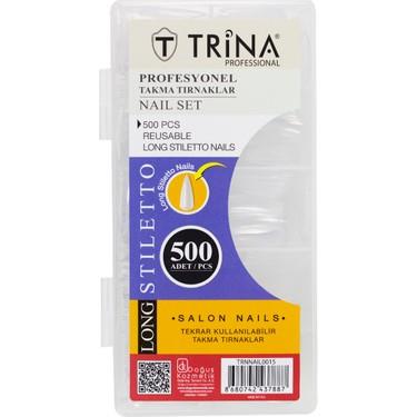 Trina - TRİNA Takma Tırnak 500 lü Kutulu (Long Stiletto )