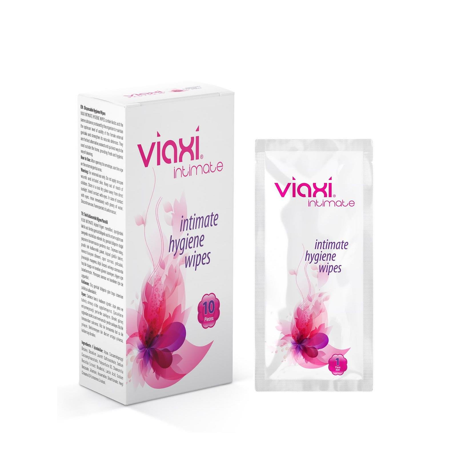 Viaxi - Viaxi Intimate Genital Bölge Hijyen Mendili 10Lu