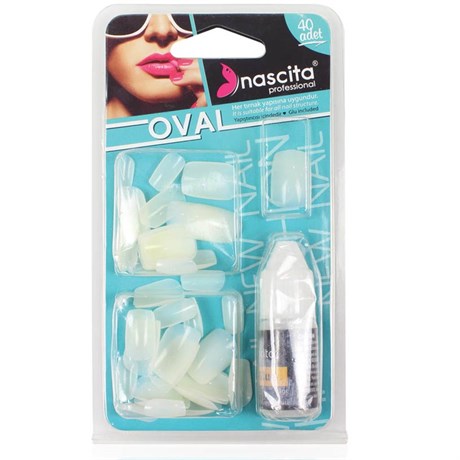 NASCİTA TAKMA TIRNAK 48Lİ X OVAL
