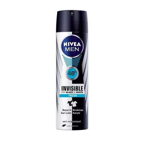 Nivea Invisible Black&White Fresh Erkek Deodorant 150 Ml