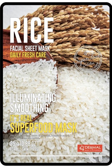 Dermal Its Real Superfood Pirinç Aydınlatıcı Yüz Maskesi 23 Gr