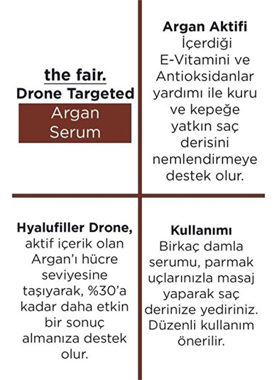 The Fair Drone Targeted Hair Argan Serum 50 Ml