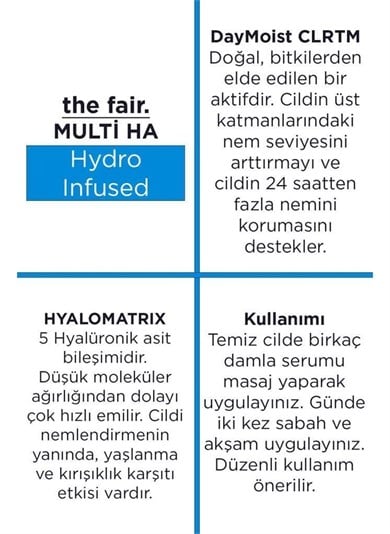 The Fair Multi Hydro Infused Cilt Bakım Serumu 30 Ml