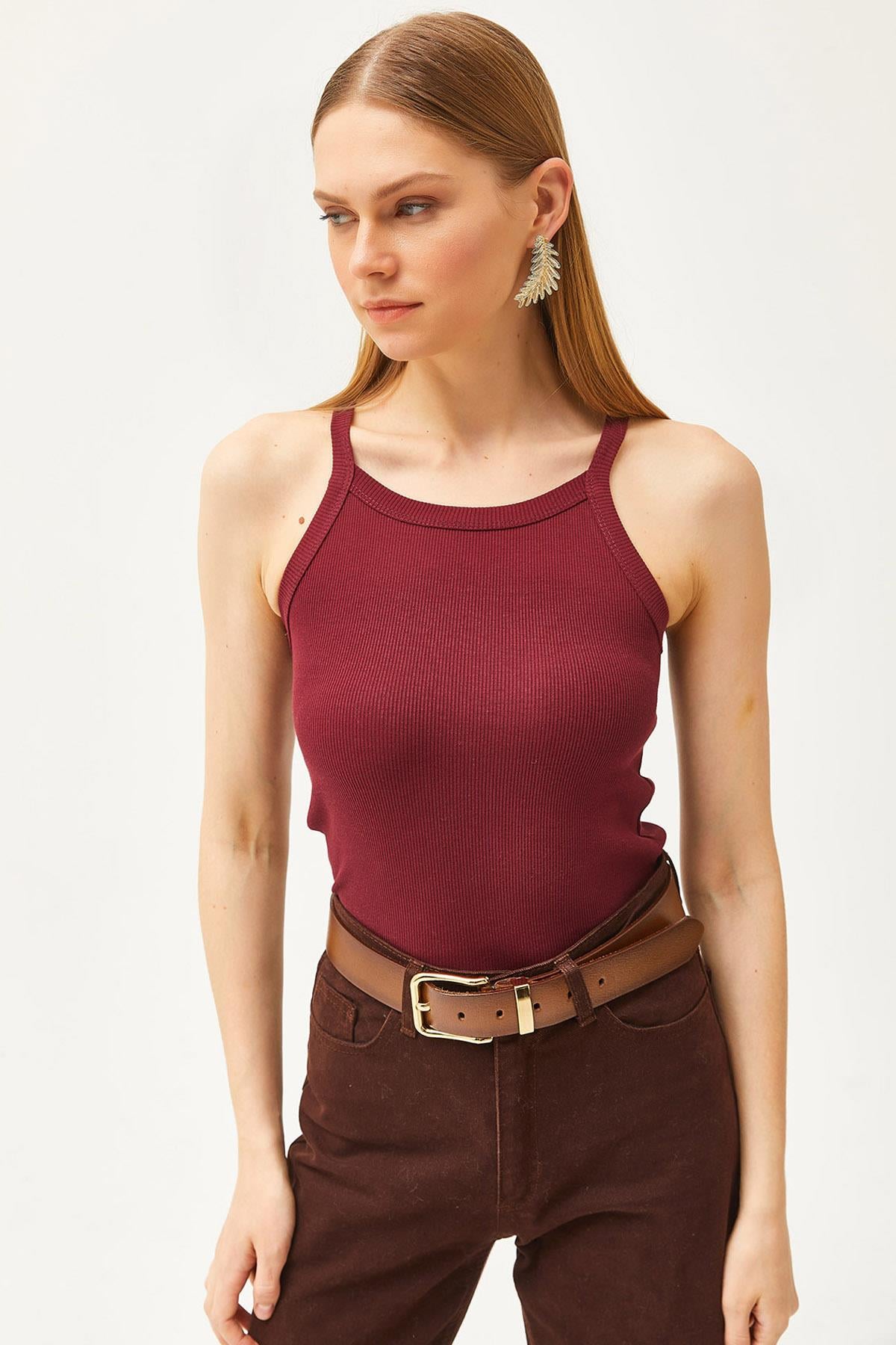 Askılı Kaşkorse Body Bordo