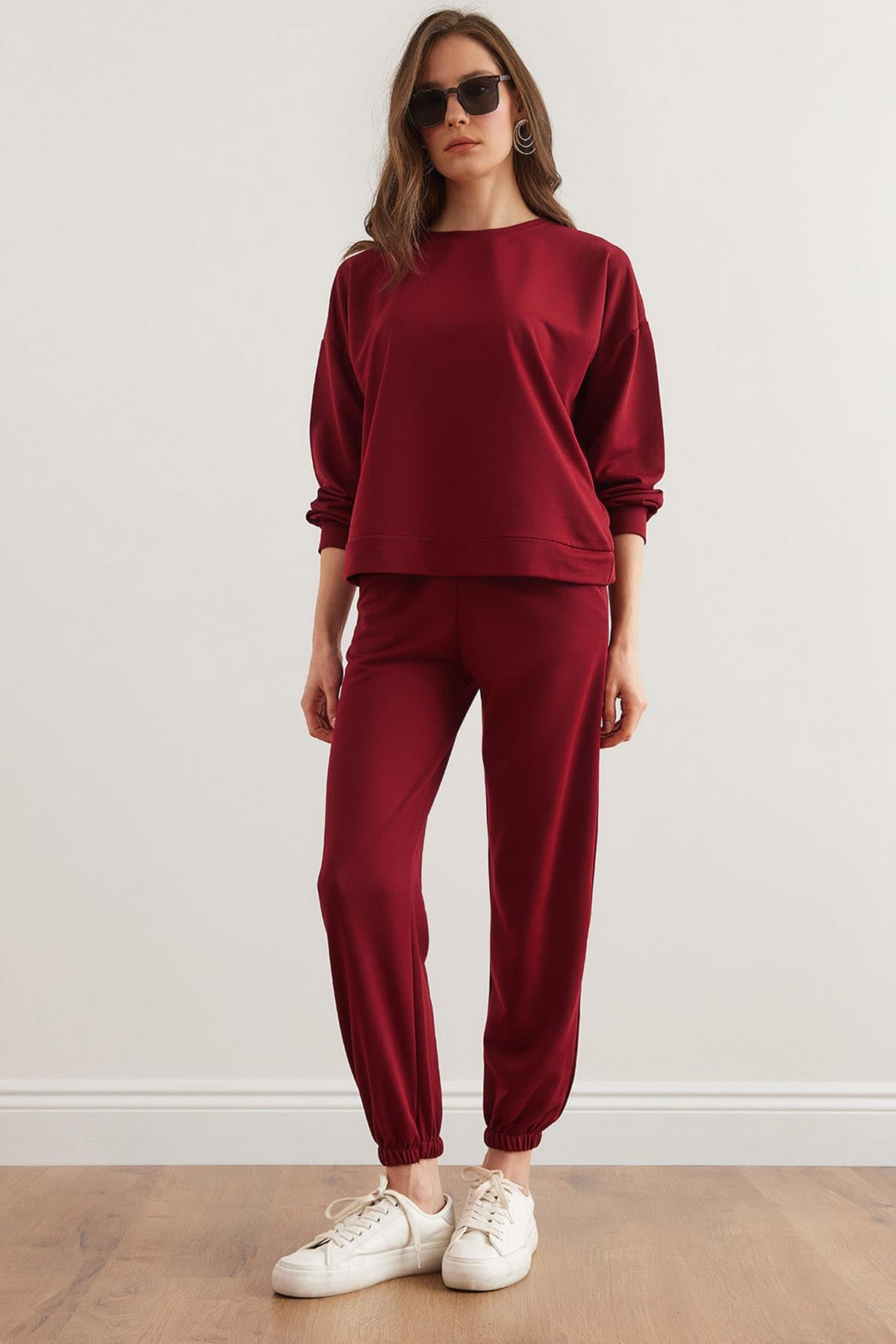 Basic Eşofman Takımı Bordo