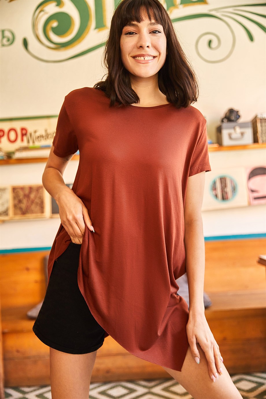 Asimterik Salaş Tunik Kiremit