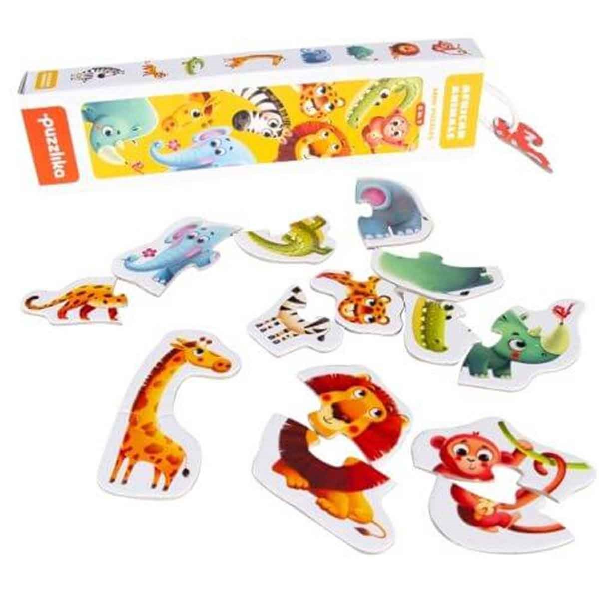 African Animals Mini Puzzle / Safari Hayvanları Mini Yapboz
