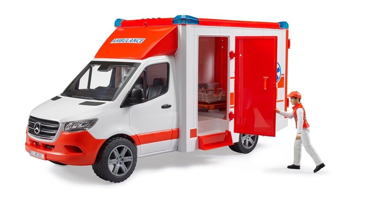 Bruder Mercedes Benz Sprinter Sirenli Ambulans ve Ekibi BR02676